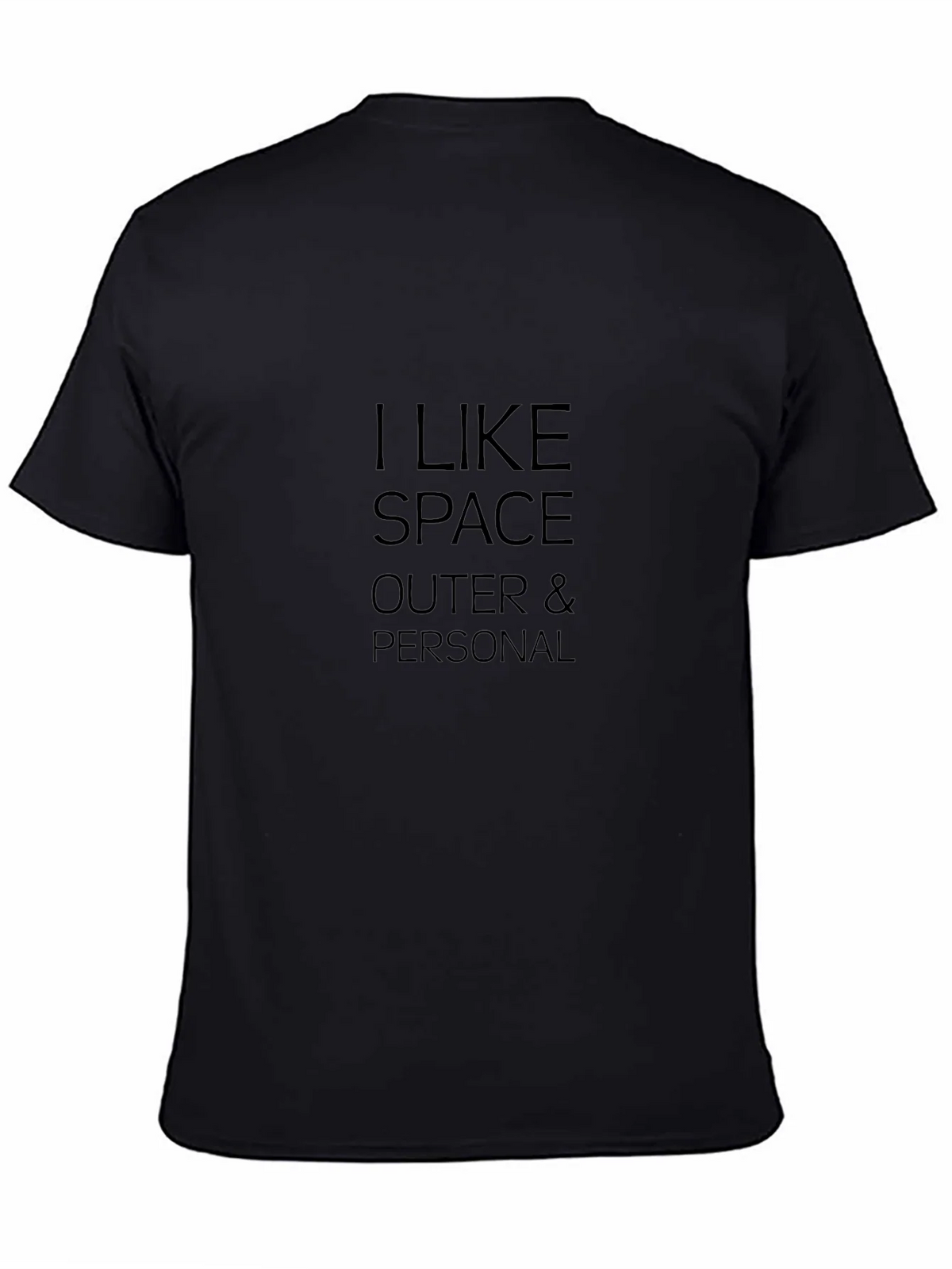 I Like Space T-Shirt - Outer & Personal Black Tee product image 1