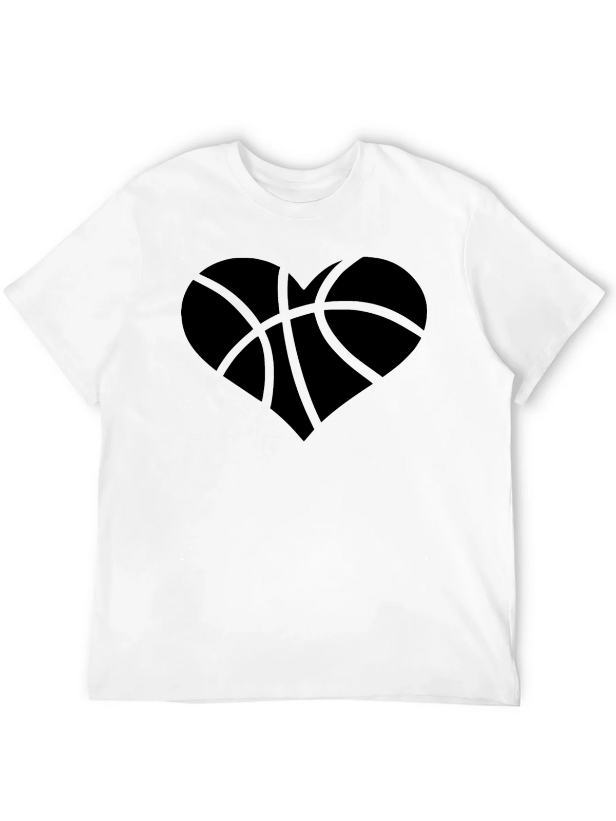 Basketball Heart Graphic T-Shirt - Trendy Casual Wear product image 10