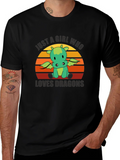 Girl Who Loves Dragons T-Shirt - Cute Graphic Tee product image 1