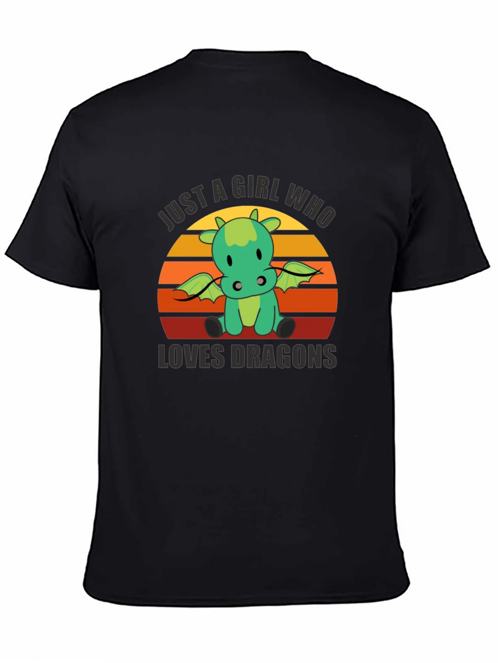 Girl Who Loves Dragons T-Shirt - Cute Graphic Tee product image 4