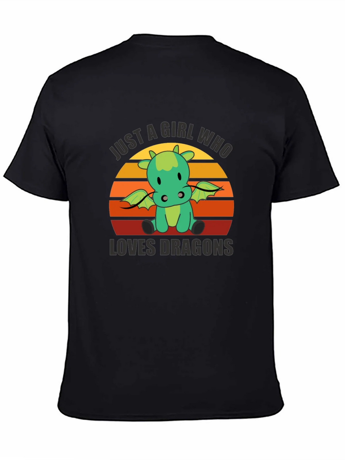 Girl Who Loves Dragons T-Shirt - Cute Graphic Tee product image 4
