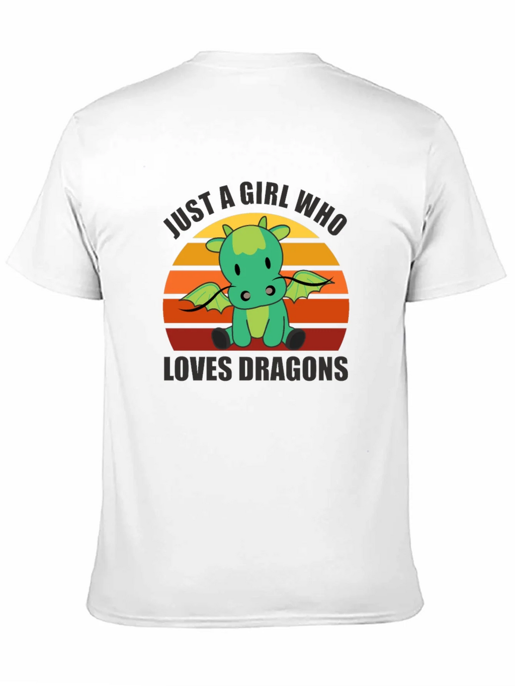 Girl Who Loves Dragons T-Shirt - Cute Graphic Tee product image 6