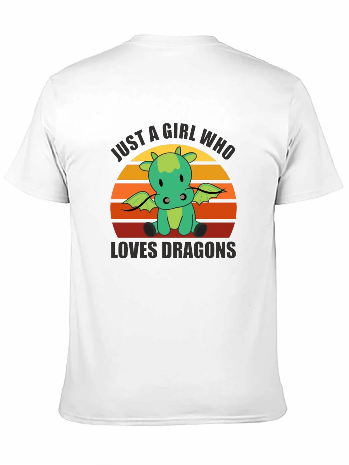 Girl Who Loves Dragons T-Shirt - Cute Graphic Tee product image 6