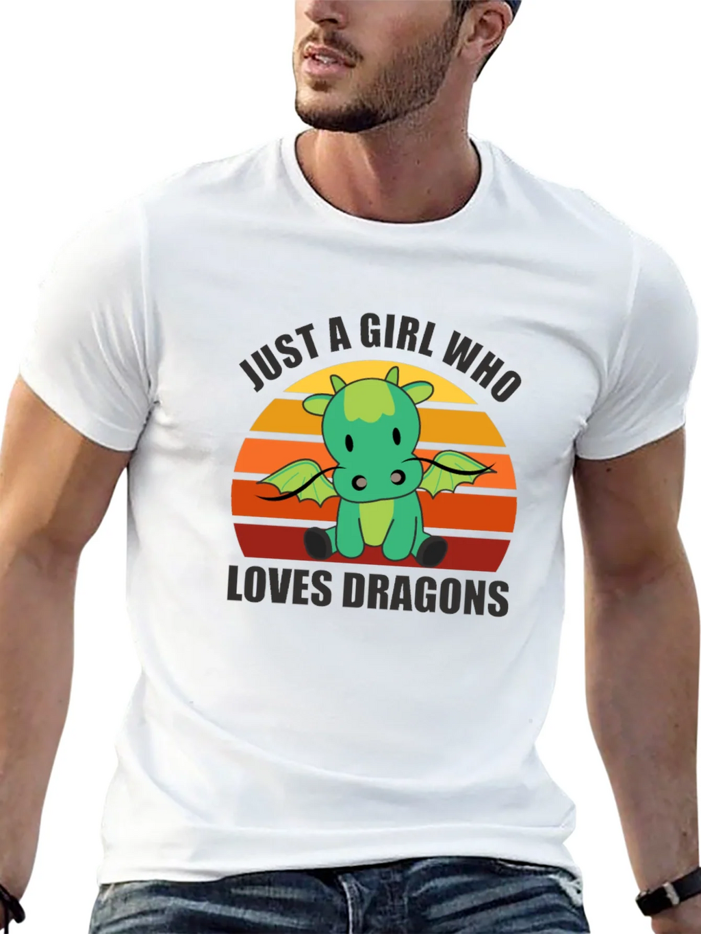 Girl Who Loves Dragons T-Shirt - Cute Graphic Tee product image 7
