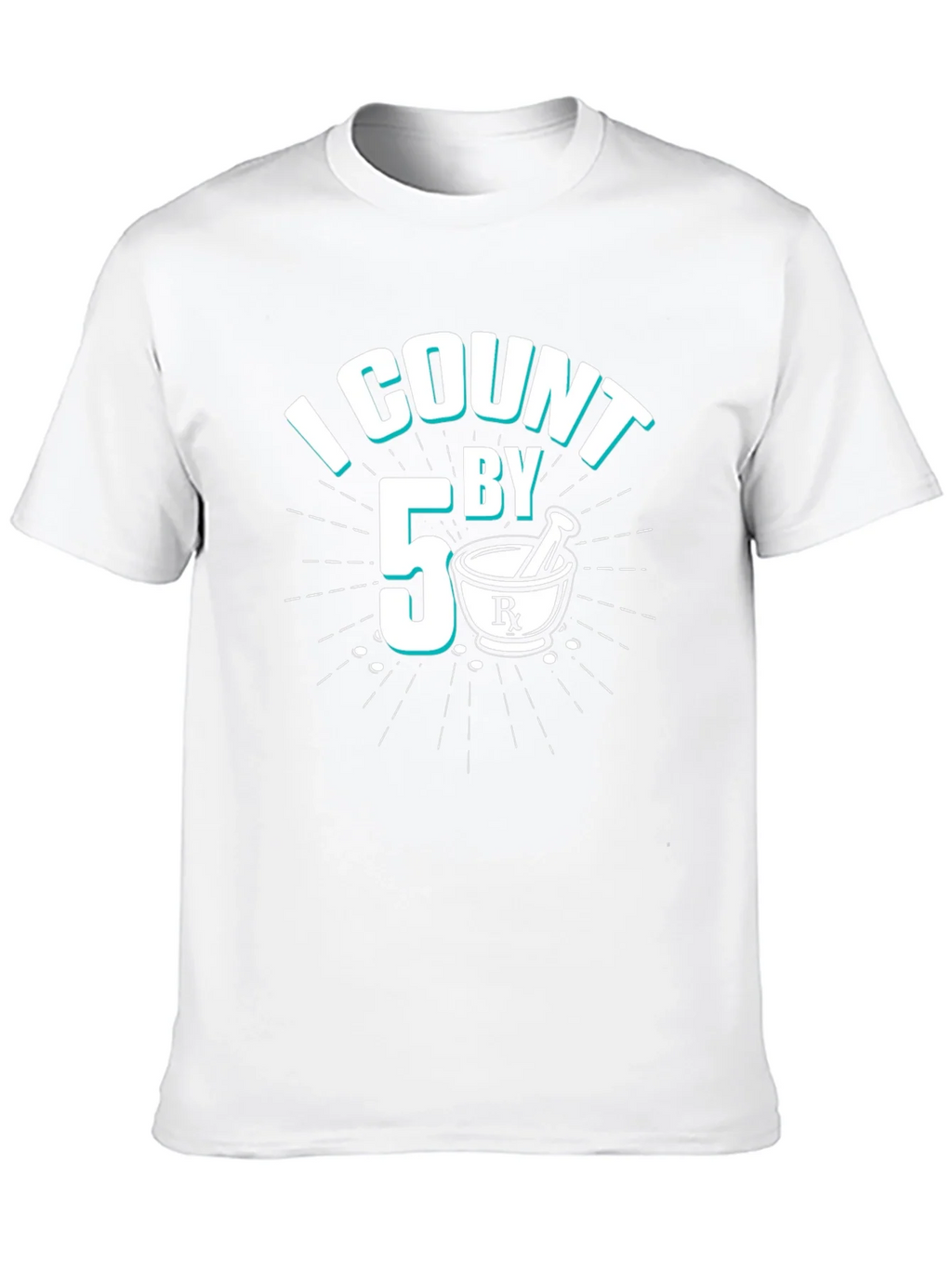 I Count By 5 Pharmacist Black T-Shirt product image 8