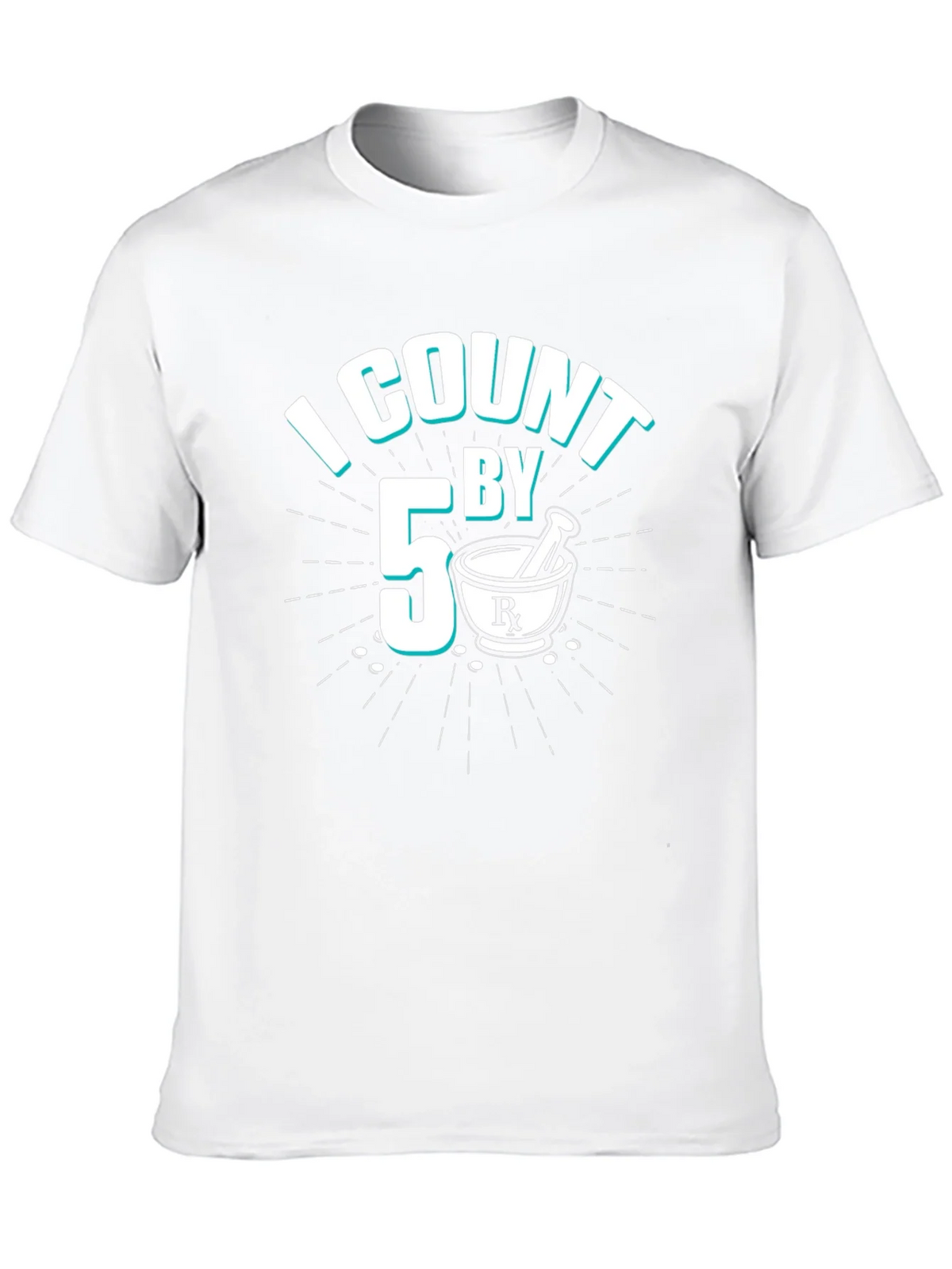 I Count By 5 Pharmacist Black T-Shirt product image 8