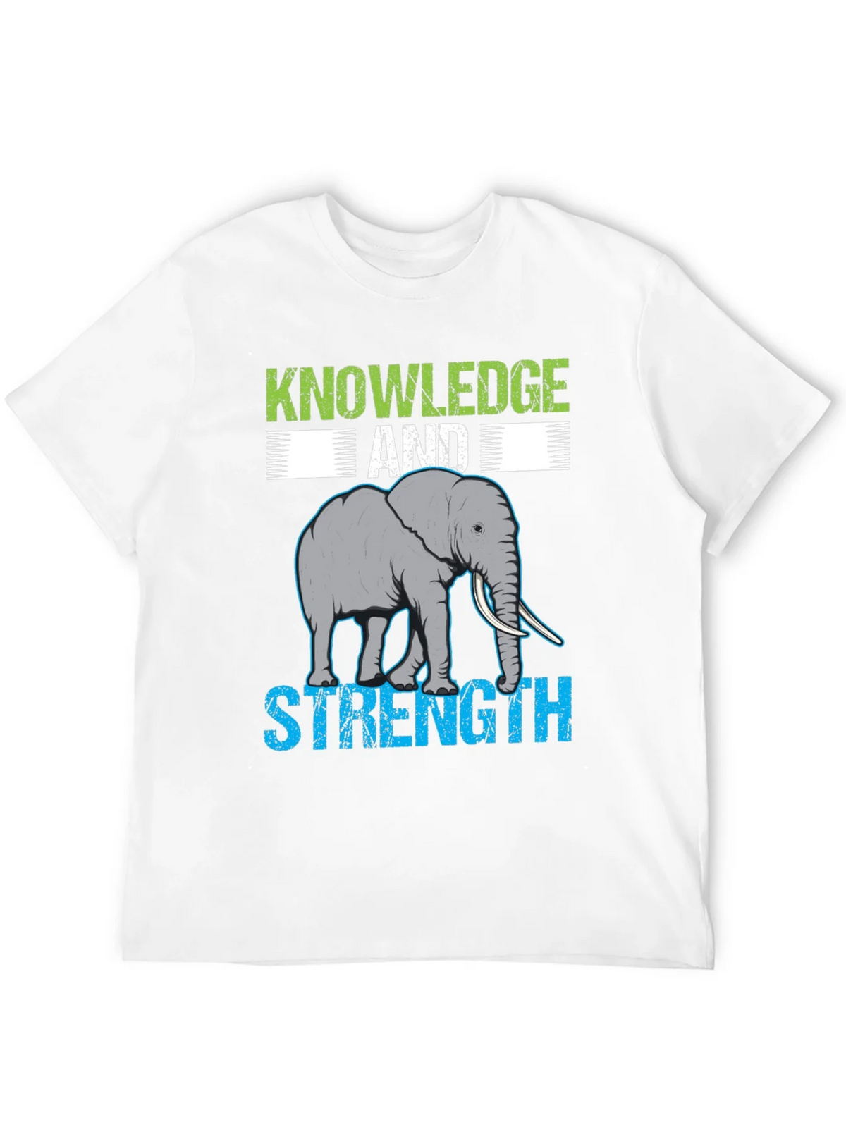 Knowledge & Strength Elephant Graphic T-Shirt product image 11