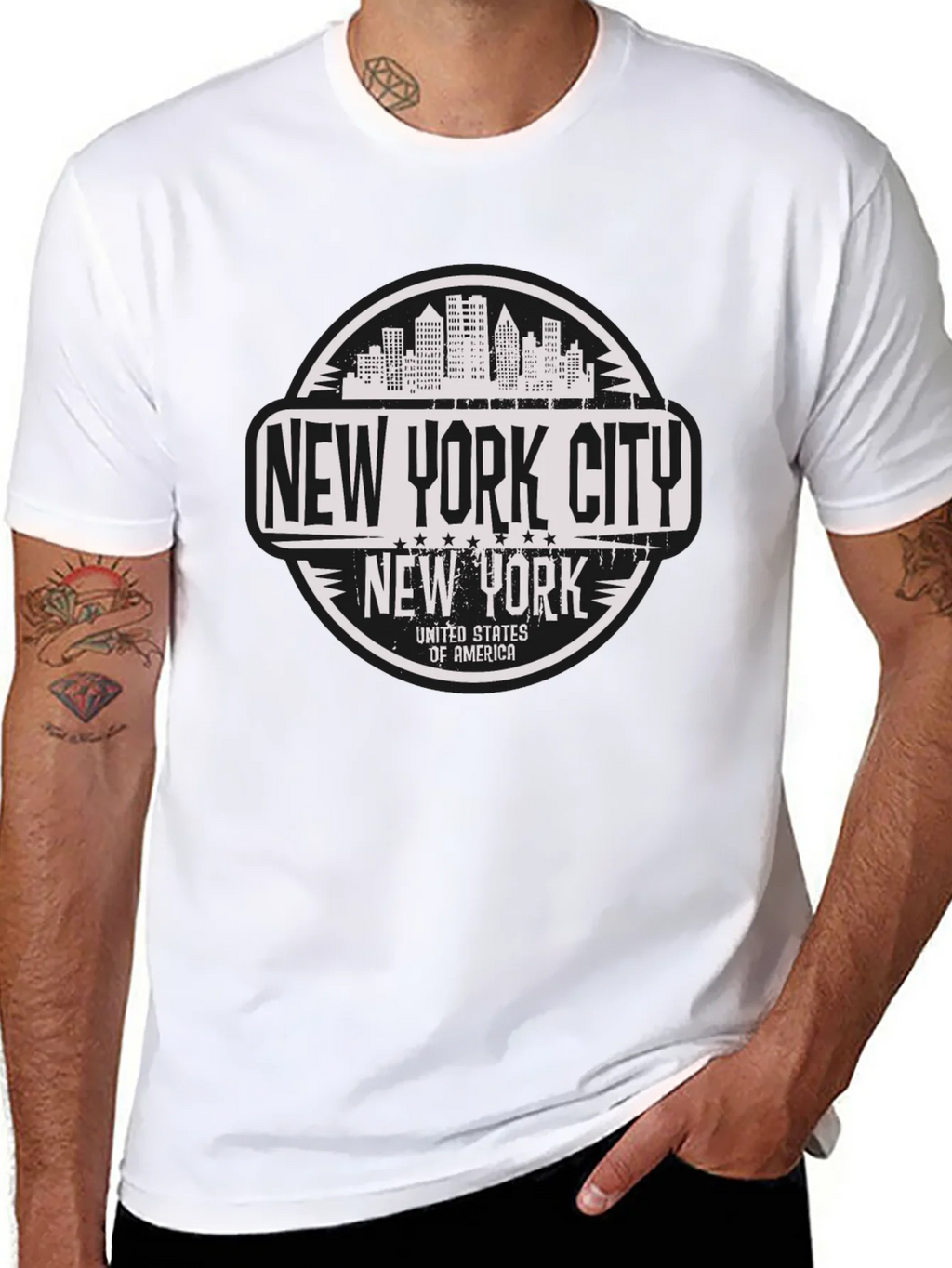 New York City T-Shirt - USA Skyline Design product image 6
