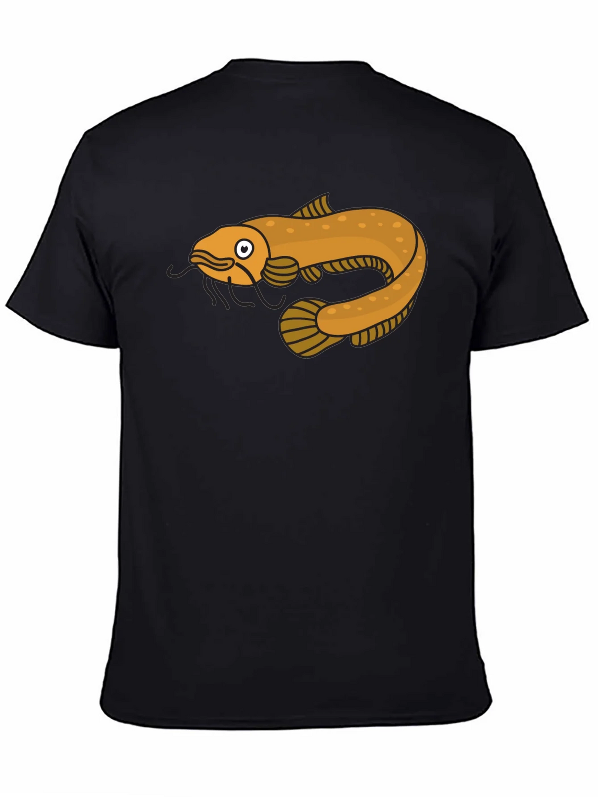 Cool Catfish Graphic T-Shirt - Black Cotton Tee product image 3