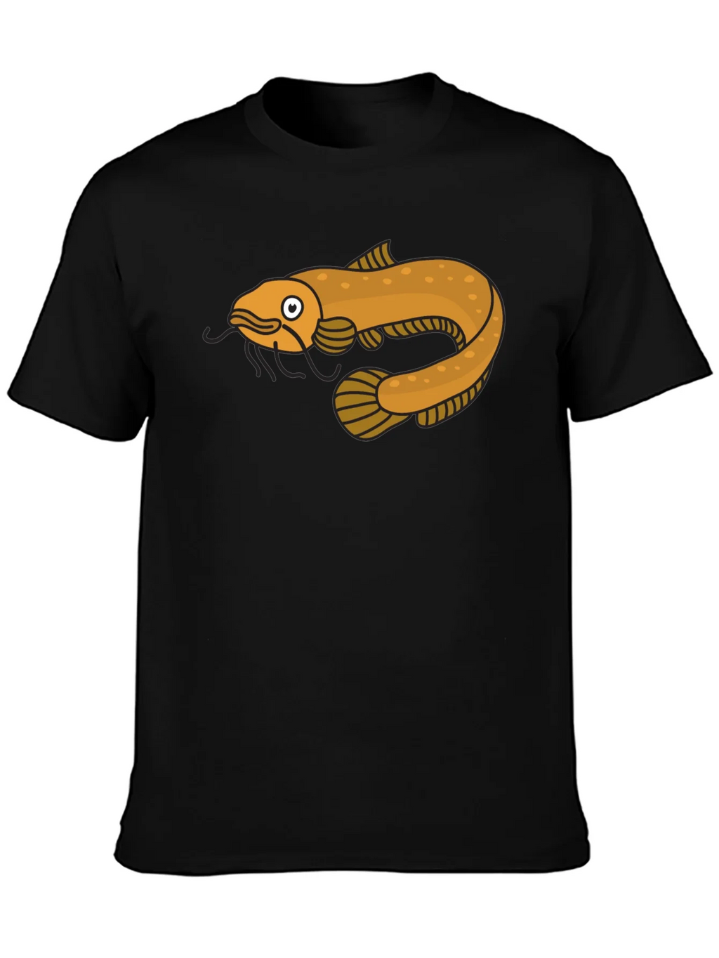 Cool Catfish Graphic T-Shirt - Black Cotton Tee product image 2
