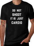 Do Not Shoot Cardio T-Shirt - Funny Gym Workout Tee product image 1