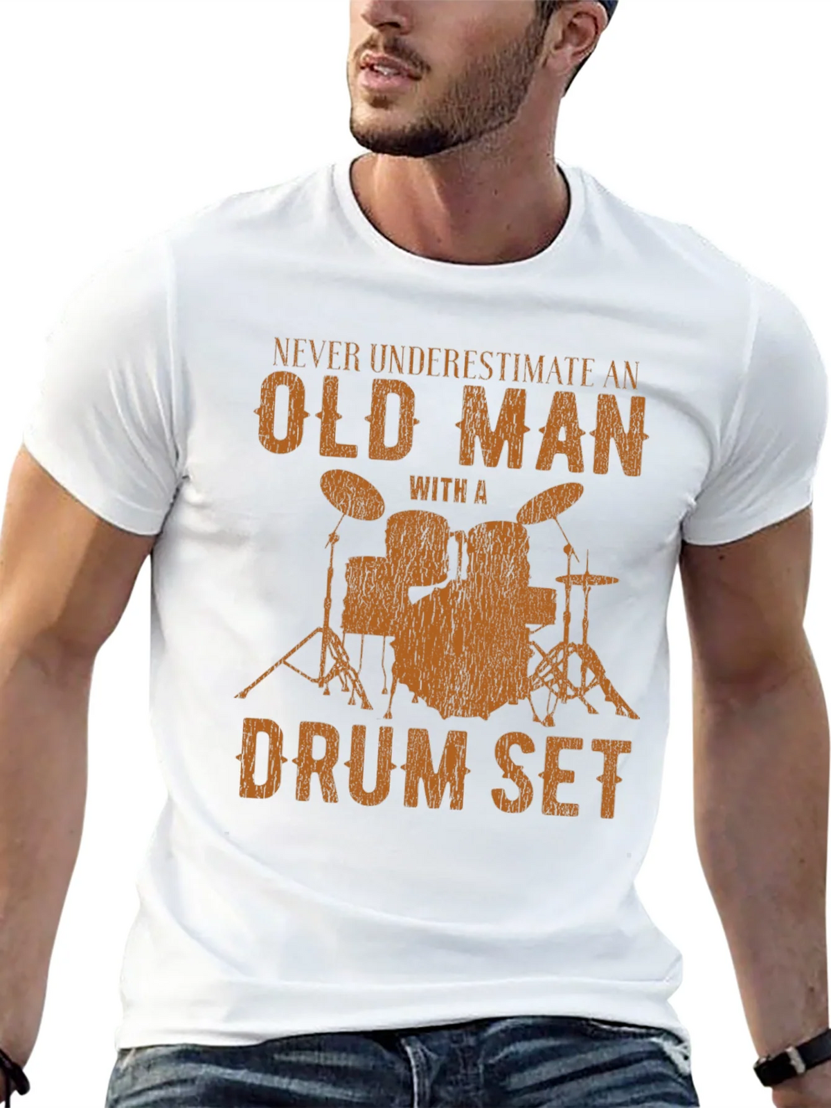 Drummer Old Man T-Shirt product image 12