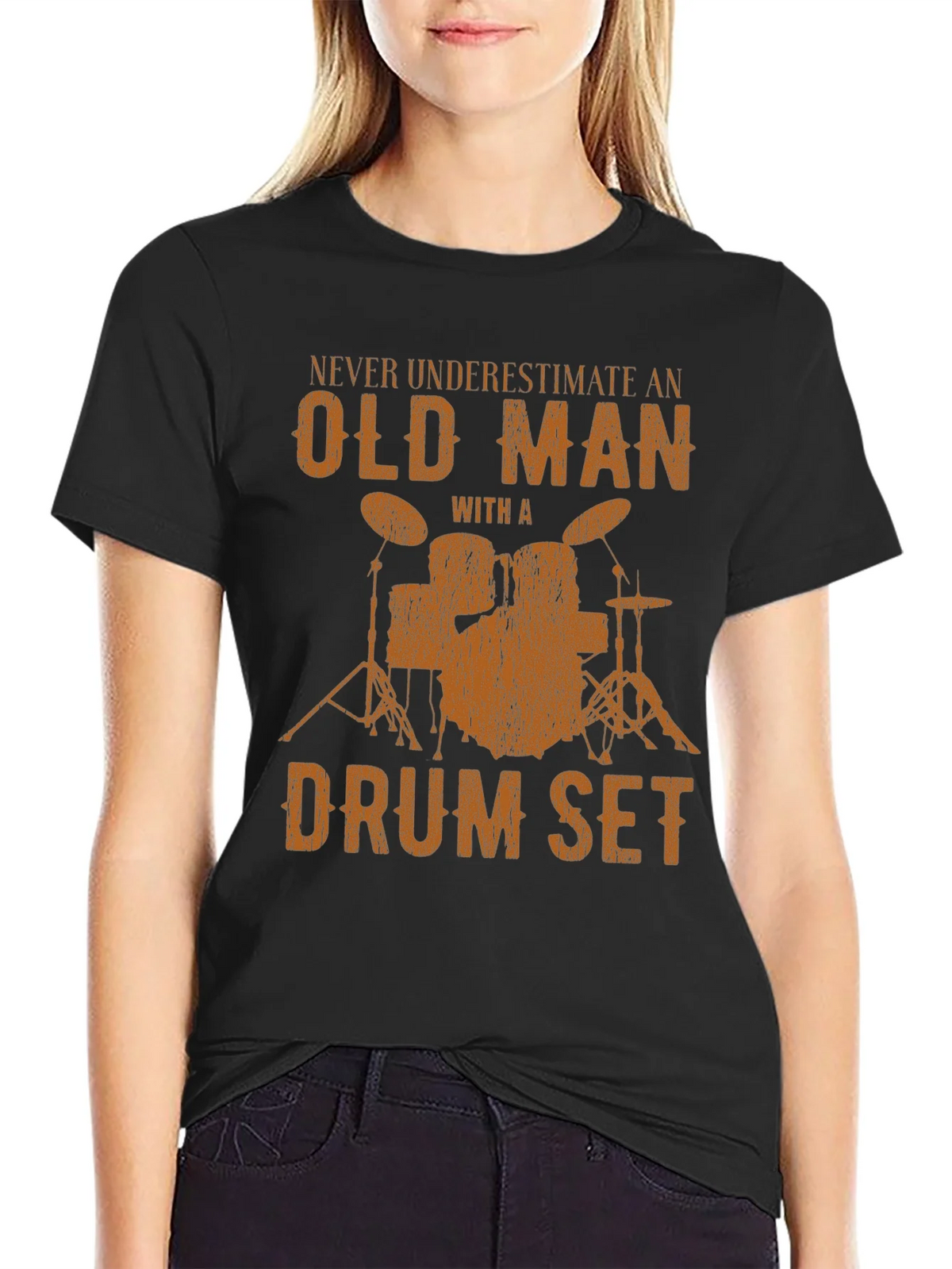 Drummer Old Man T-Shirt product image 2