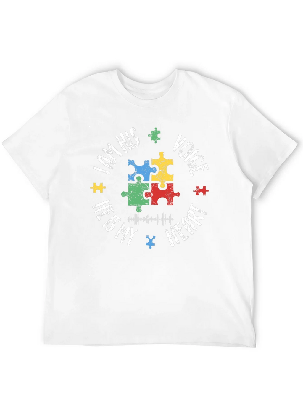 Autism Awareness Puzzle Piece T-Shirt - Voice Heart product image 11