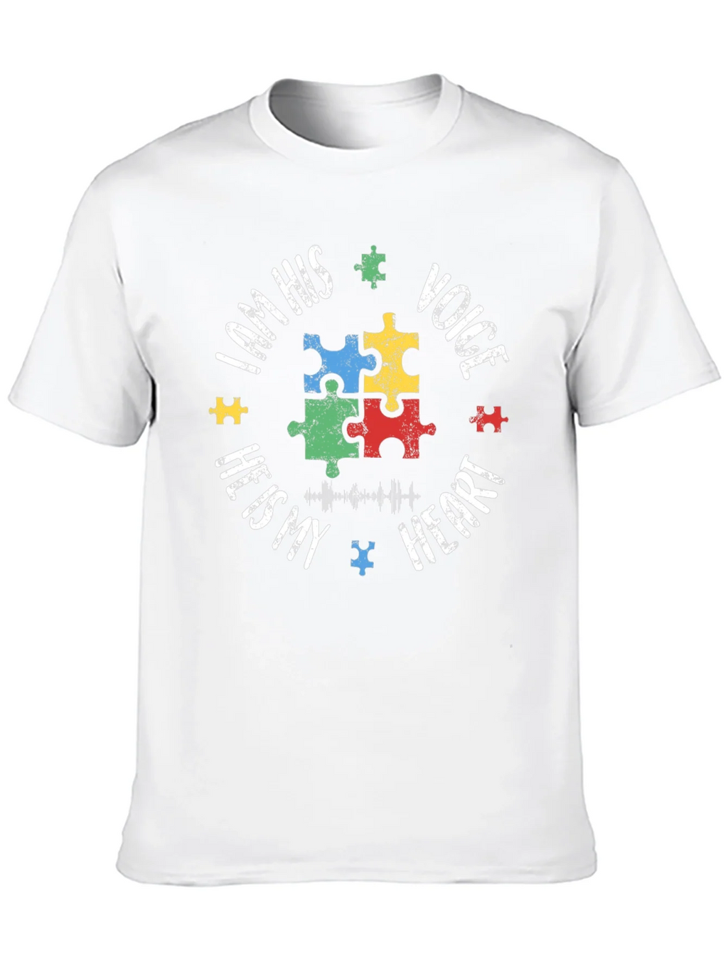 Autism Awareness Puzzle Piece T-Shirt - Voice Heart product image 9