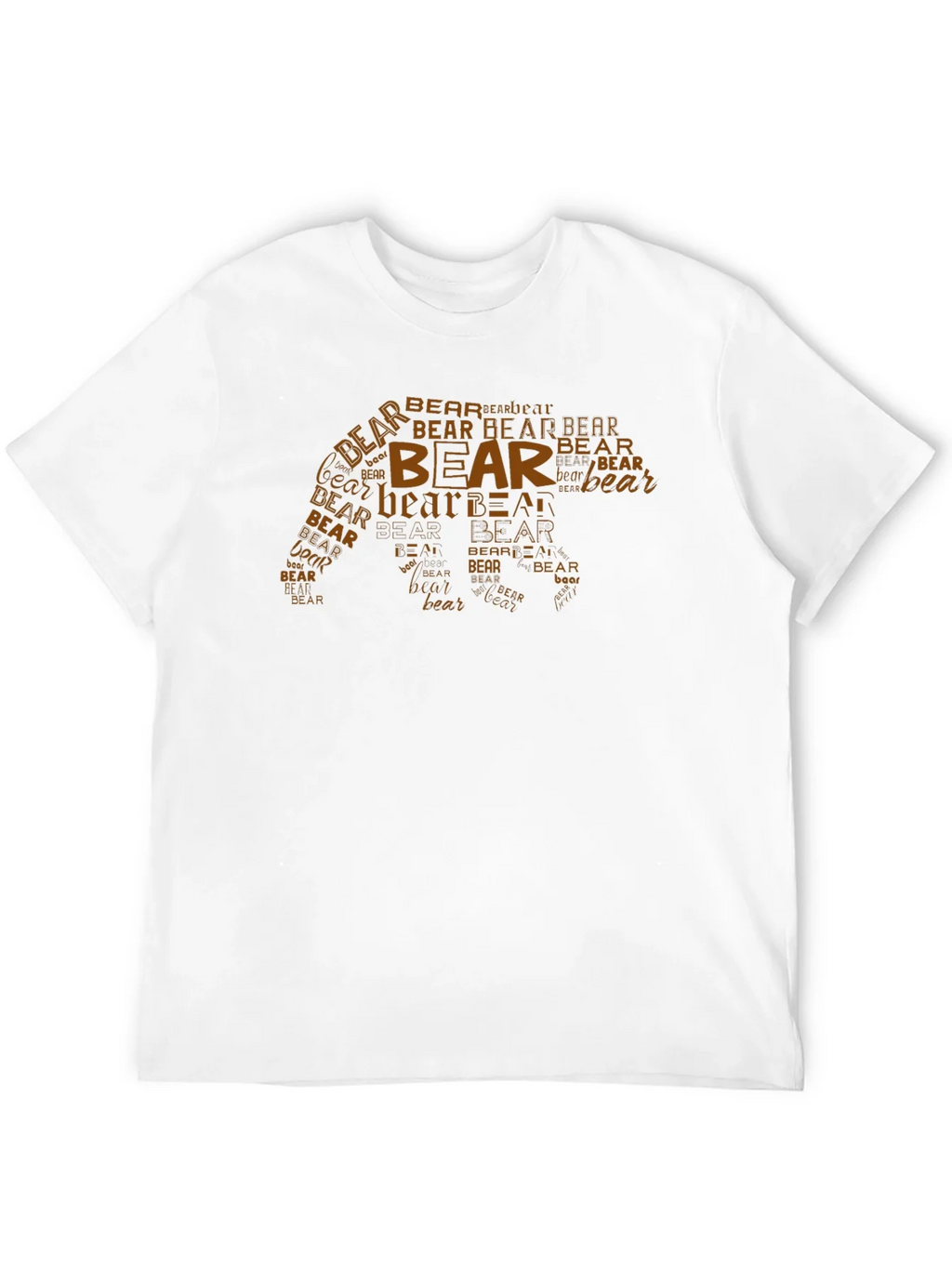 Bear Word Art Graphic Tee - Black Casual Shirt product image 11