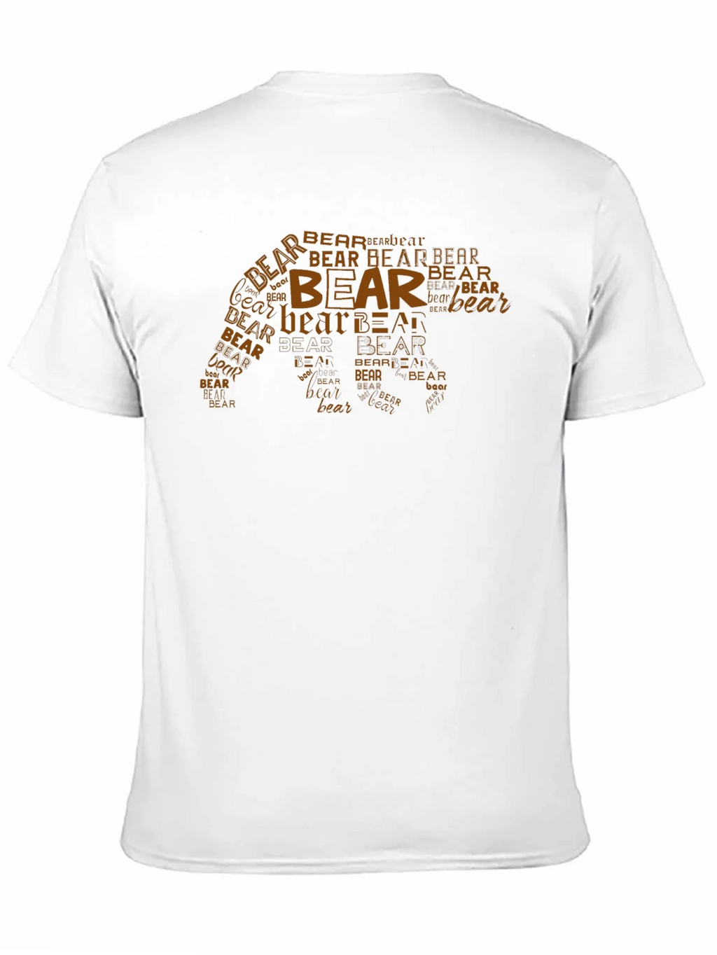 Bear Word Art Graphic Tee - Black Casual Shirt product image 10