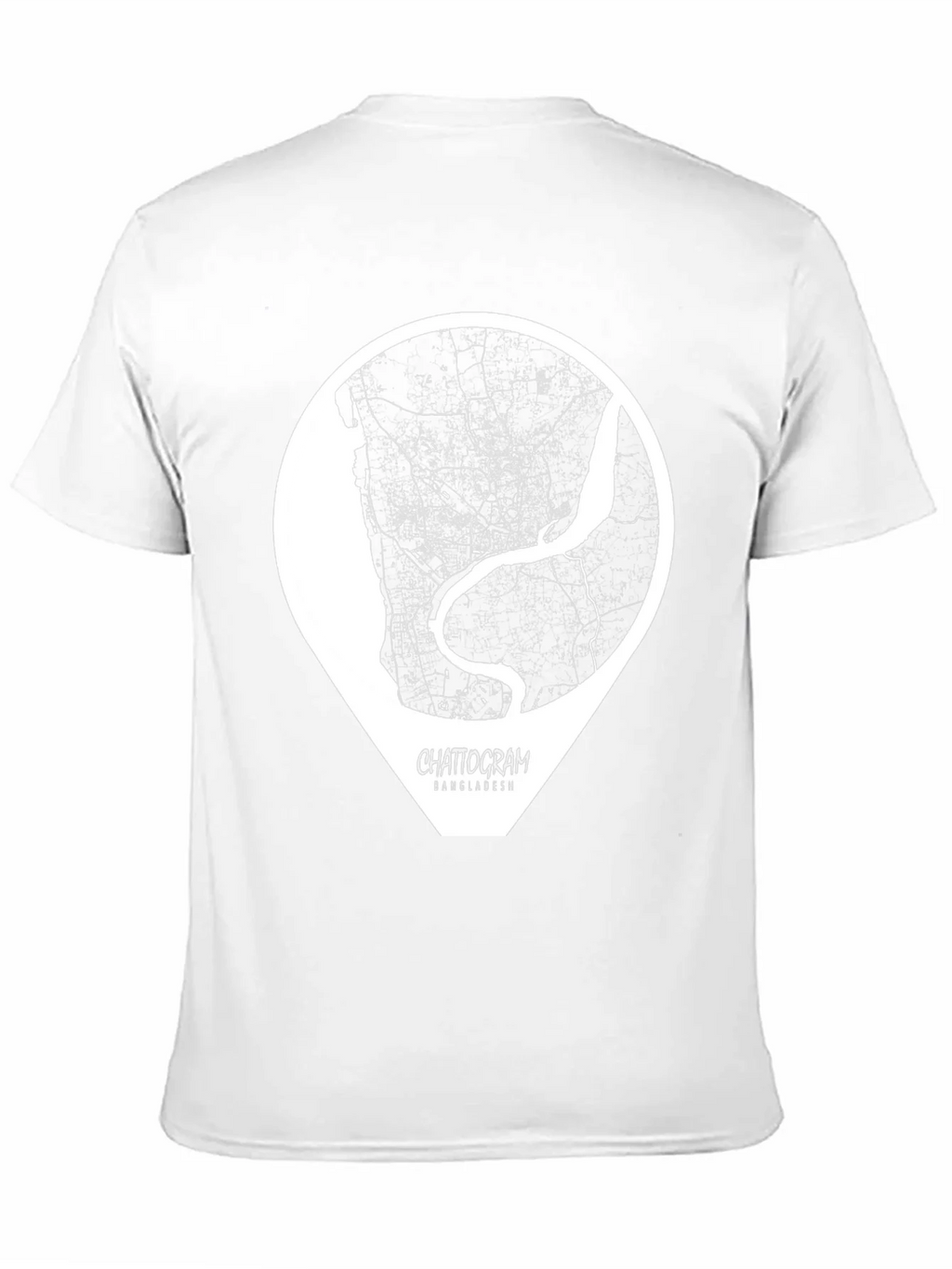 Chattogram Bangladesh City Map Graphic T-Shirt product image 7