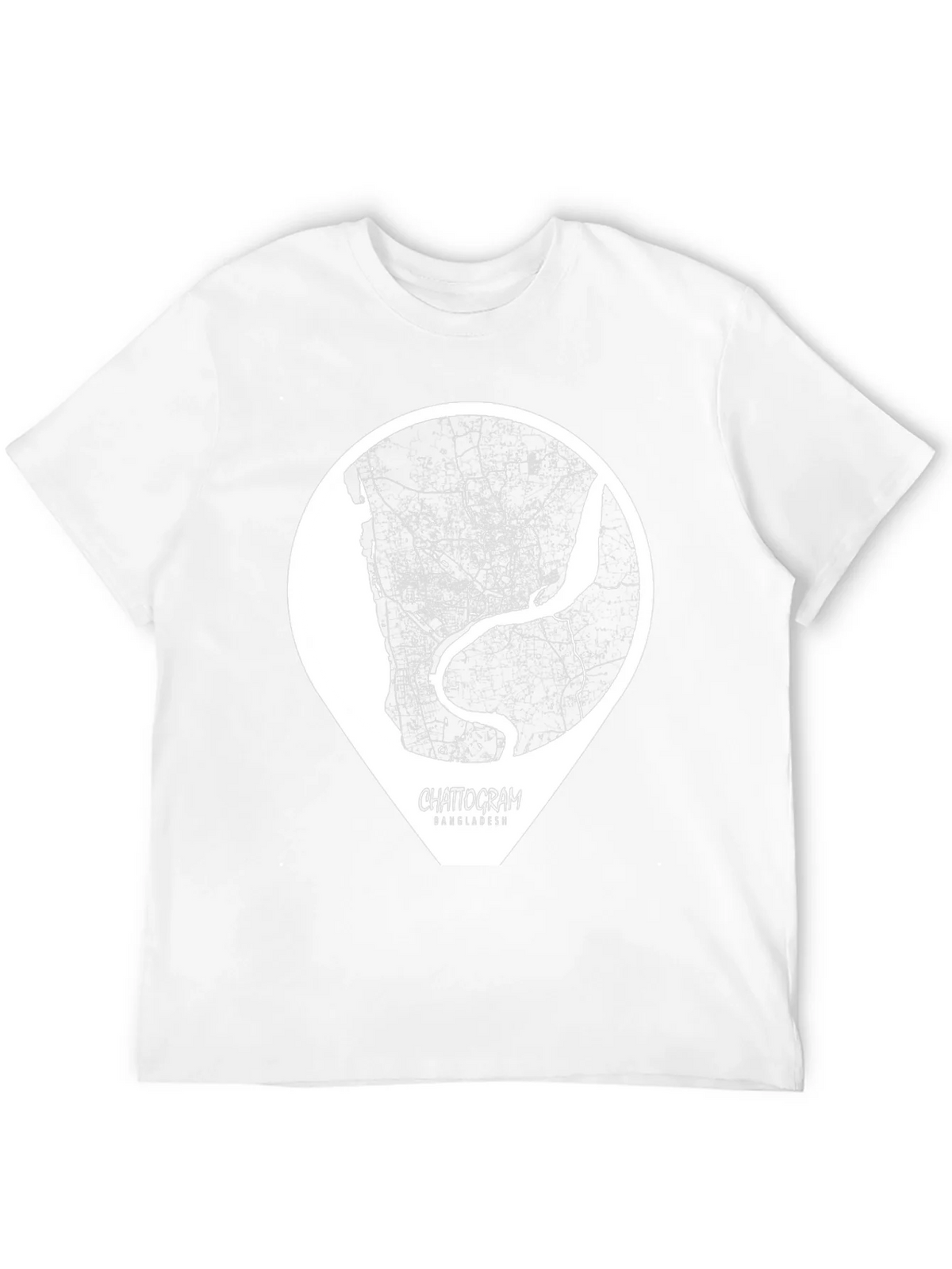 Chattogram Bangladesh City Map Graphic T-Shirt product image 8