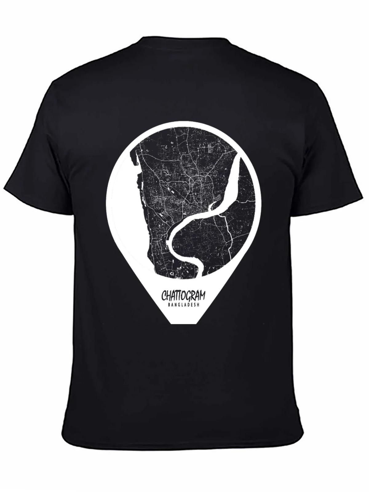 Chattogram Bangladesh City Map Graphic T-Shirt product image 3