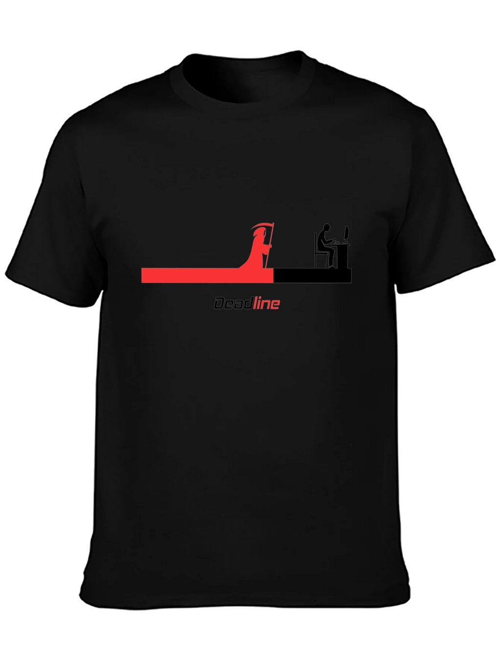 Deadline Reaper Graphic T-Shirt - Black Cotton Tee product image 3