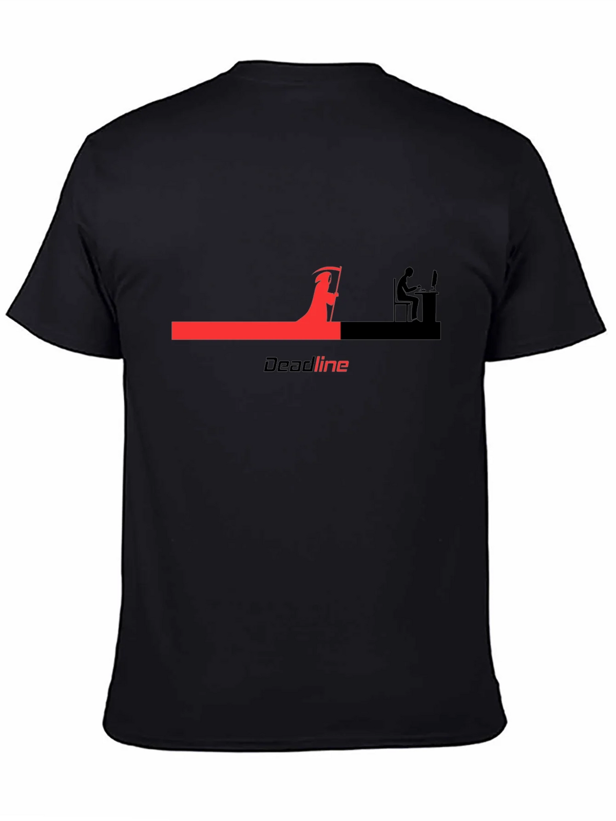 Deadline Reaper Graphic T-Shirt - Black Cotton Tee product image 4