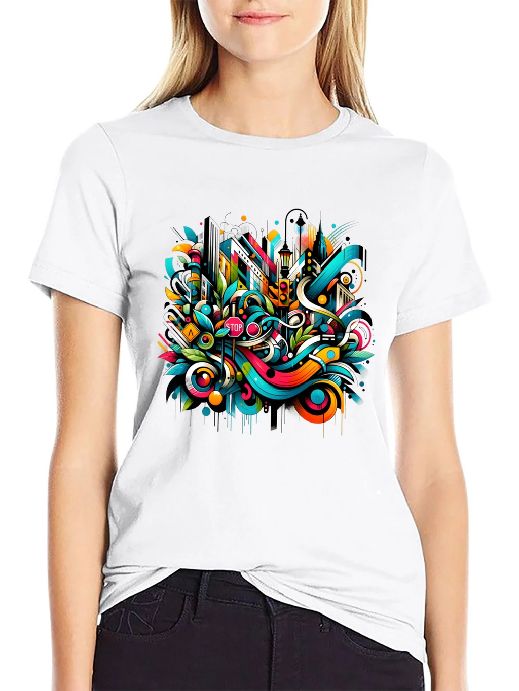 Urban Art Black T-Shirt product image 7