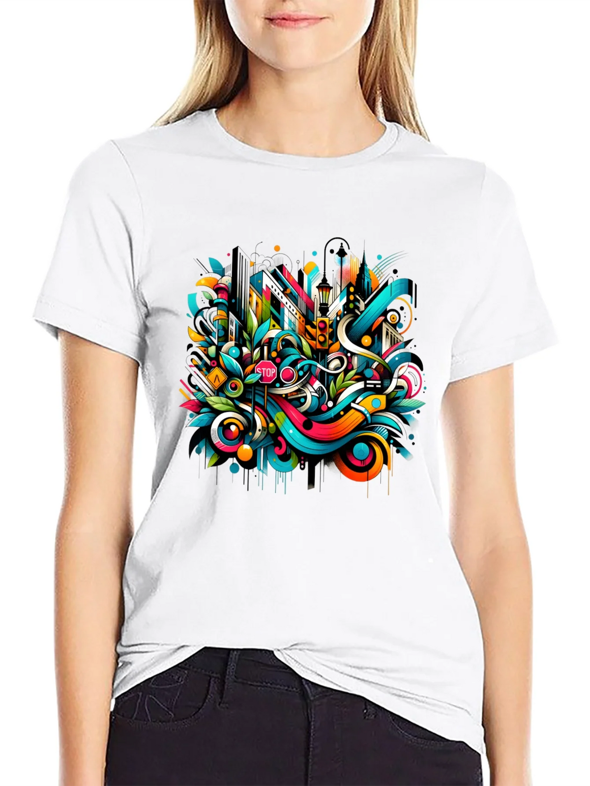 Urban Art Black T-Shirt product image 7