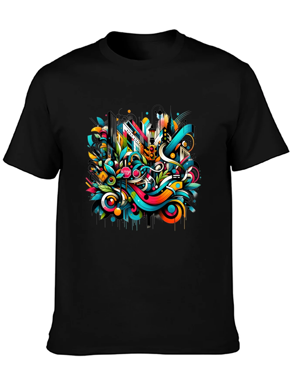 Urban Art Black T-Shirt product image 2