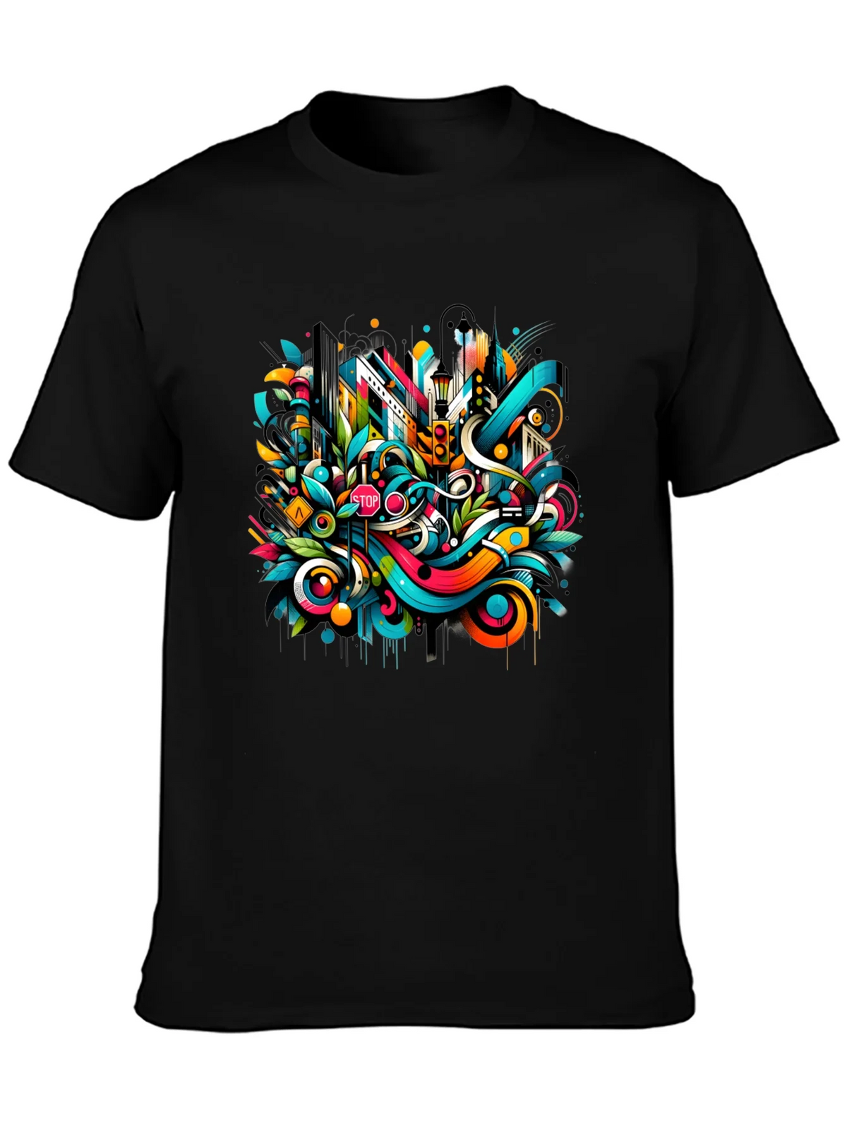 Urban Art Black T-Shirt product image 2