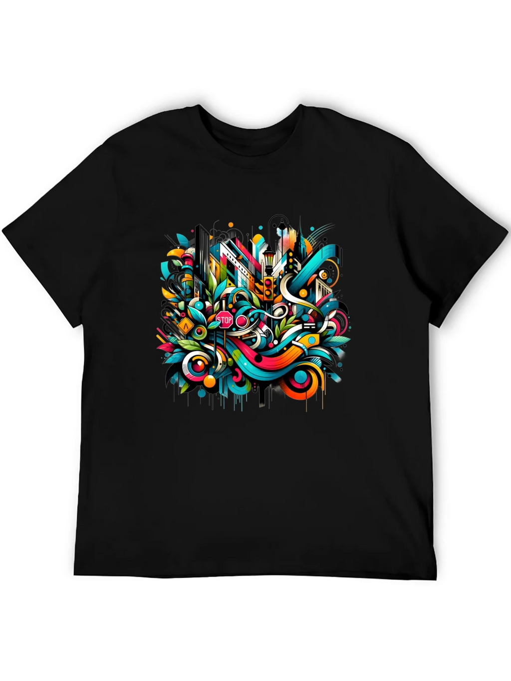 Urban Art Black T-Shirt product image 4