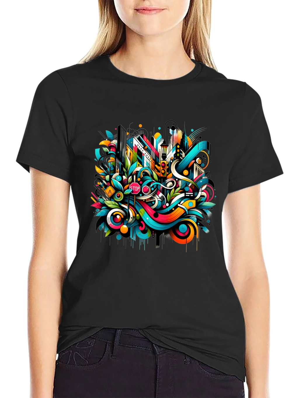 Urban Art Black T-Shirt product image 1