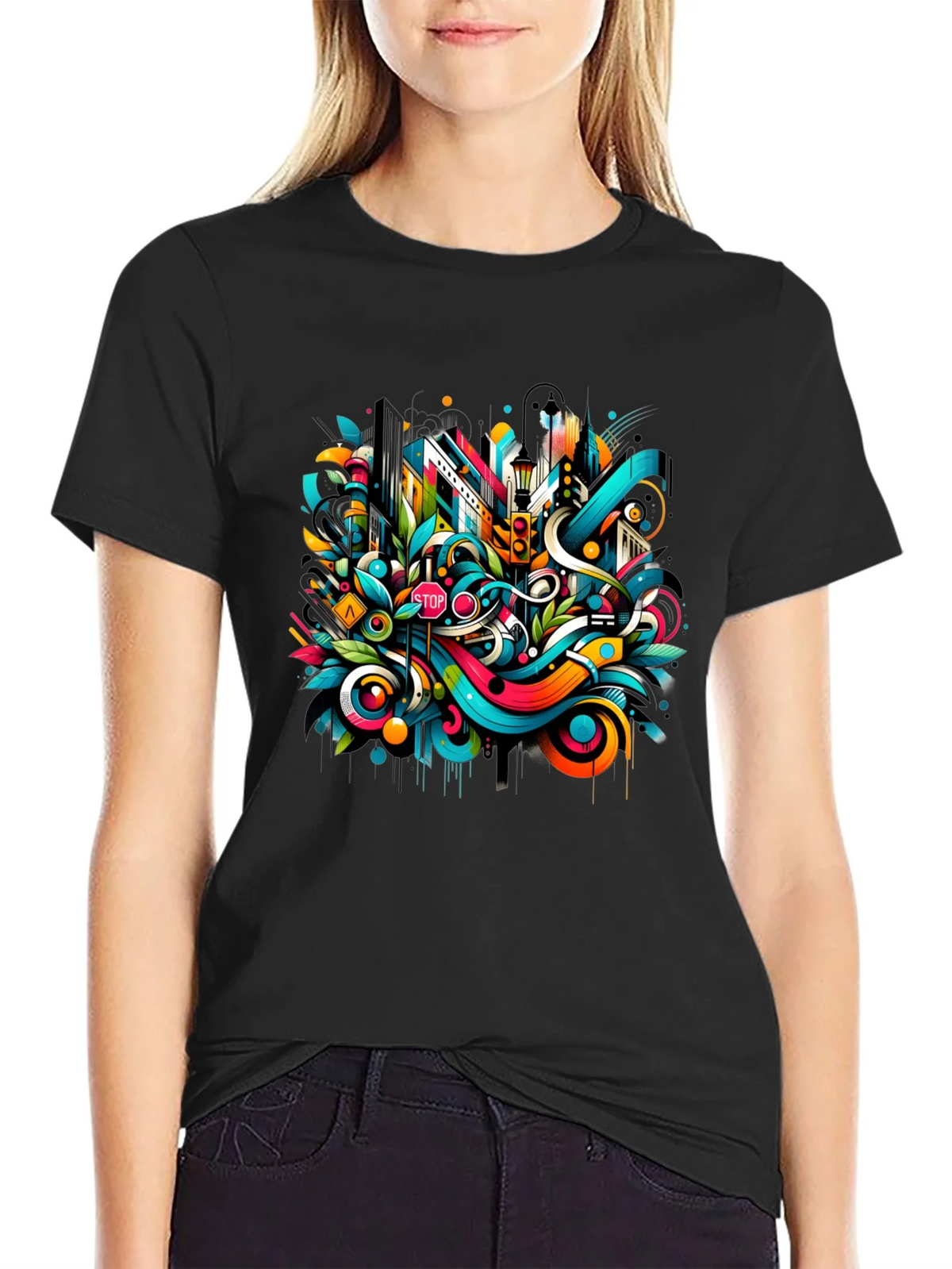Urban Art Black T-Shirt product image 1