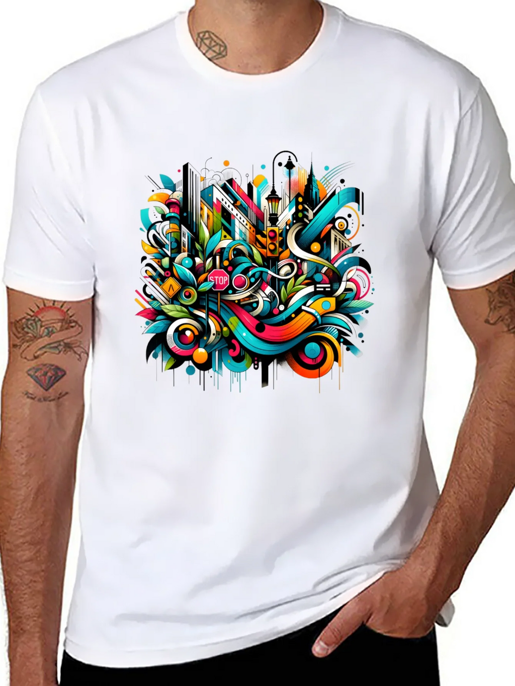 Urban Art Black T-Shirt product image 6