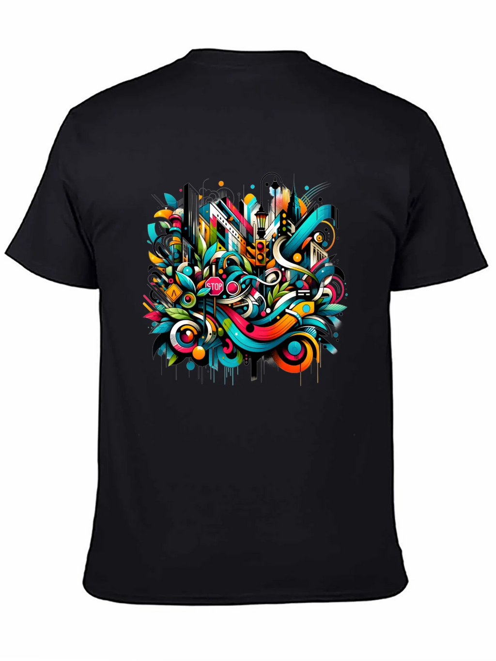 Urban Art Black T-Shirt product image 3