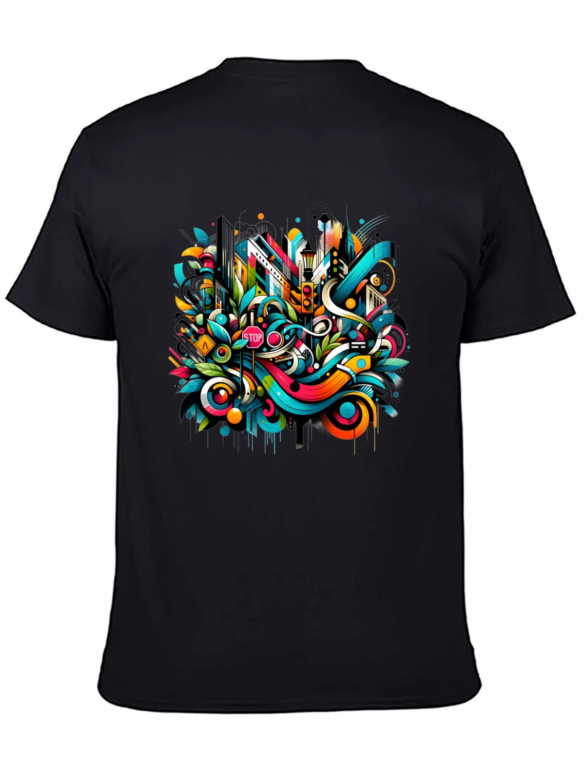 Urban Art Black T-Shirt product image 3