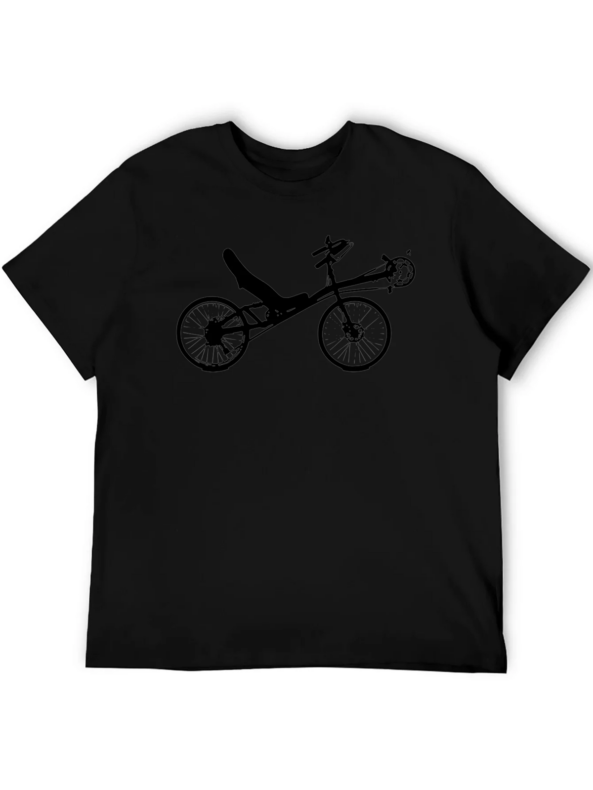 Recumbent Bike Silhouette T-Shirt product image 5