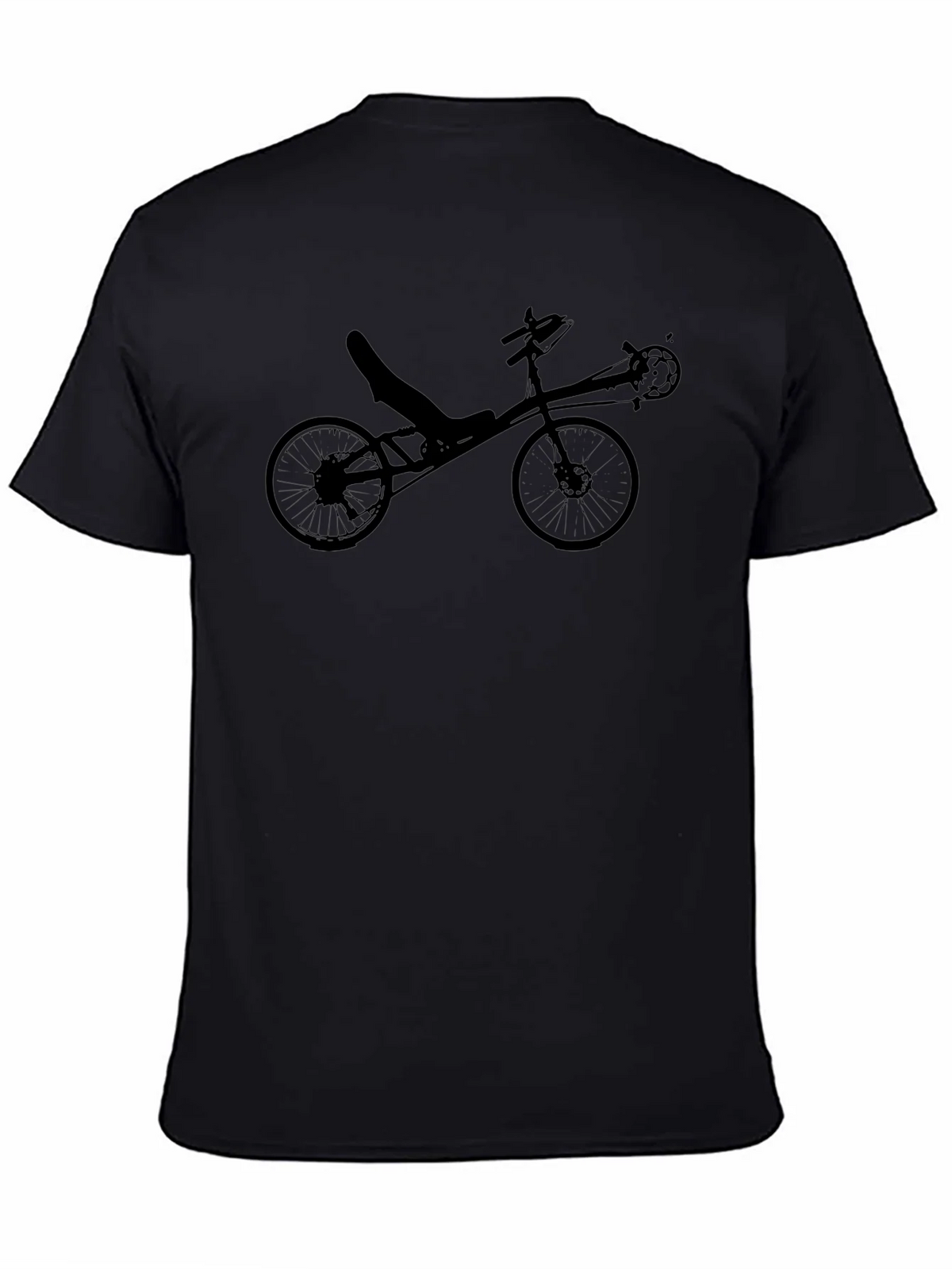 Recumbent Bike Silhouette T-Shirt product image 4