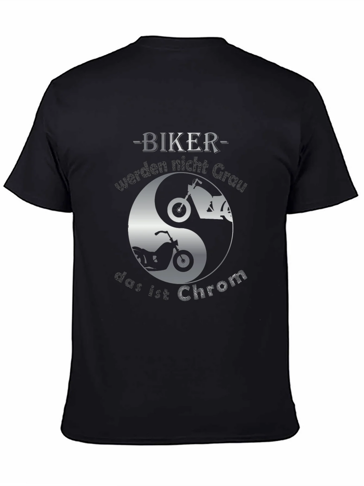 Biker Yin Yang T-Shirt - Chrom Design product image 4
