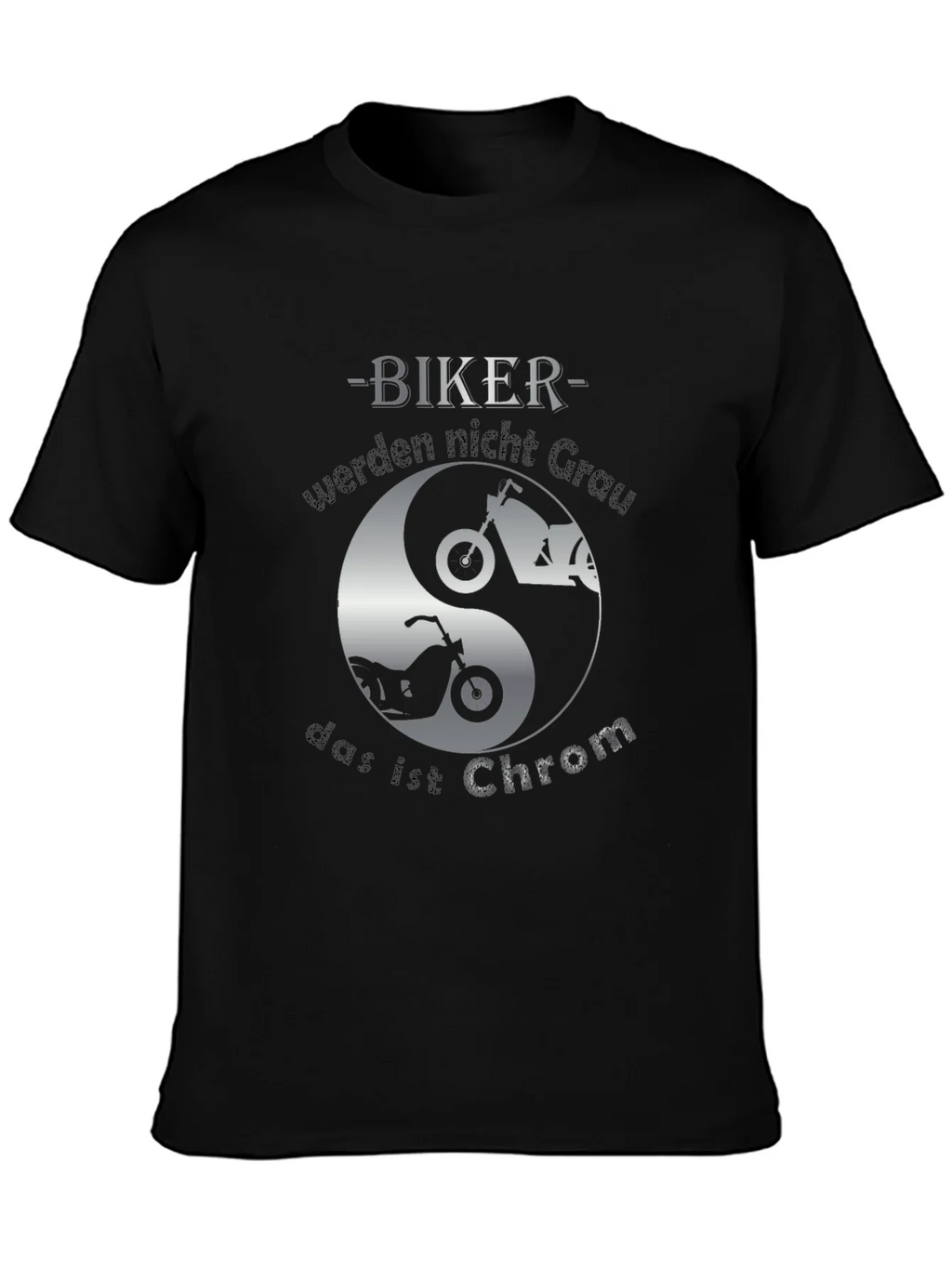 Biker Yin Yang T-Shirt - Chrom Design product image 3