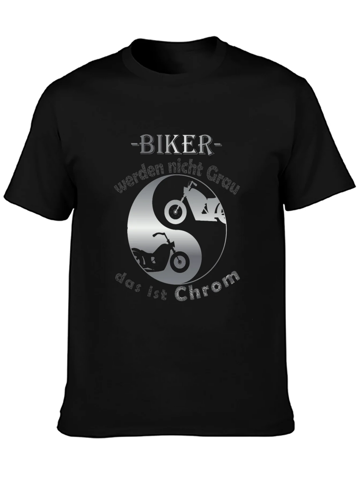 Biker Yin Yang T-Shirt - Chrom Design product image 3