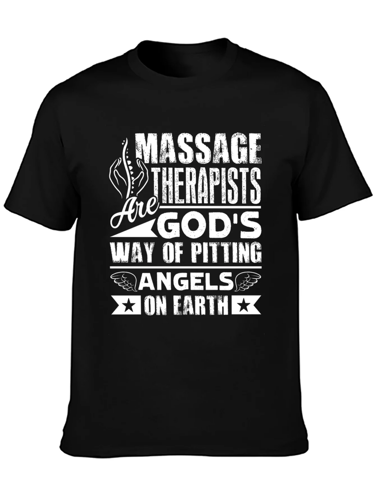 Massage Therapist Gods Angels on Earth T-Shirt product image 3