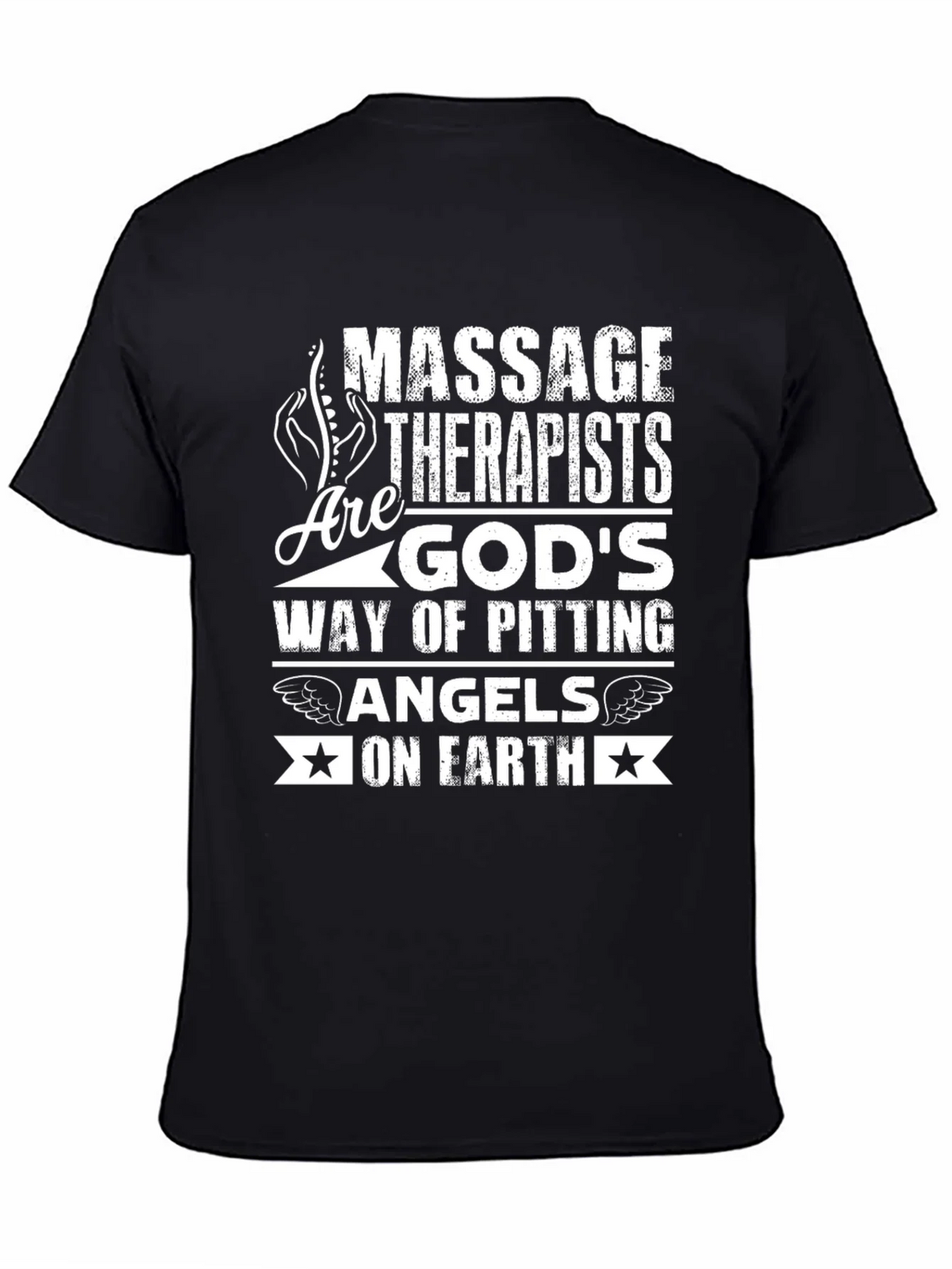 Massage Therapist Gods Angels on Earth T-Shirt product image 4