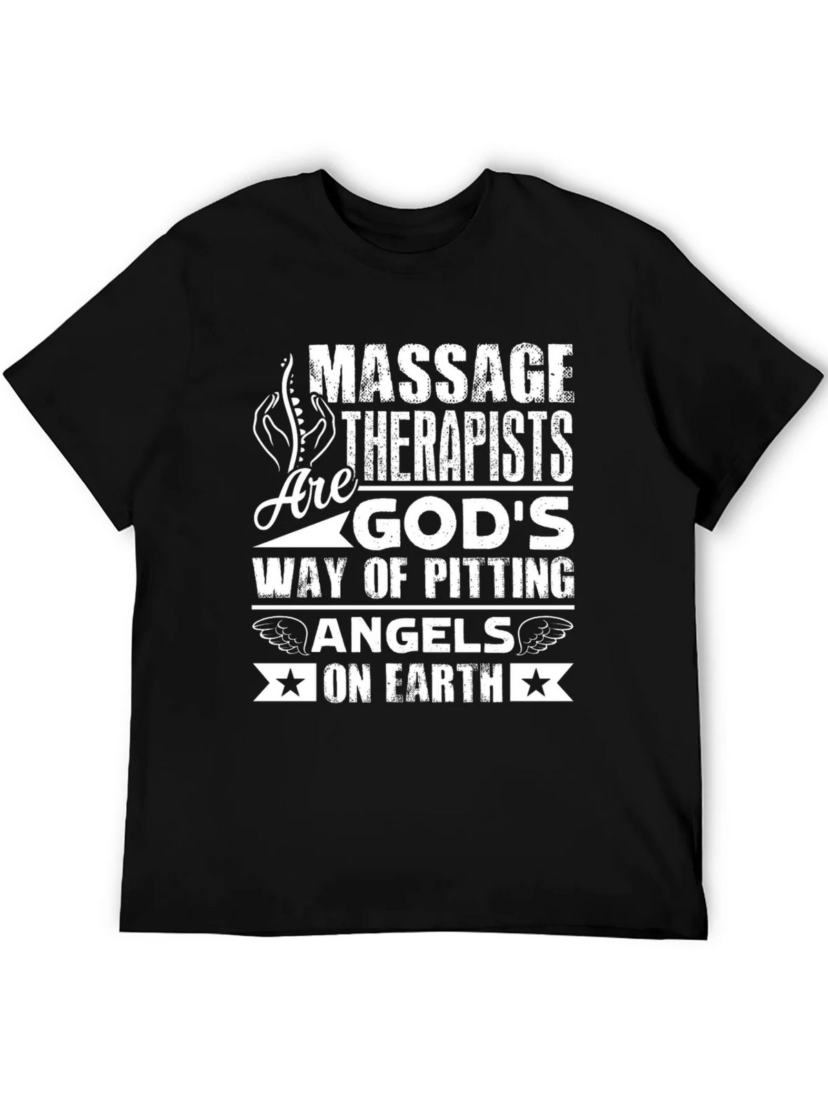 Massage Therapist Gods Angels on Earth T-Shirt product image 5