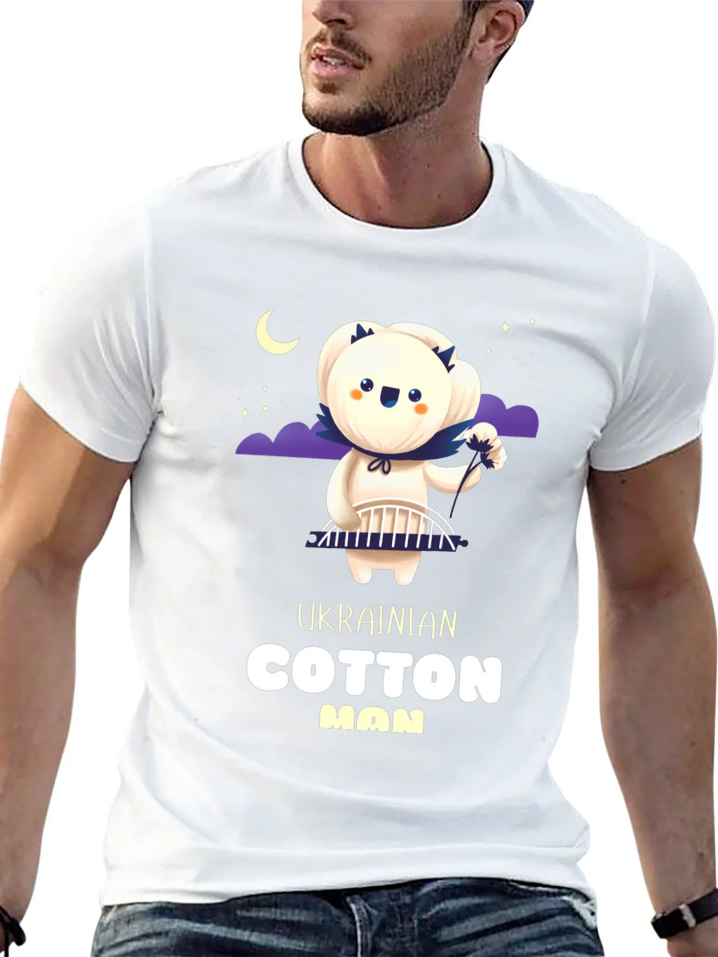 Ukrainian Cotton Man Graphic T-Shirt - Unique Design product image 7