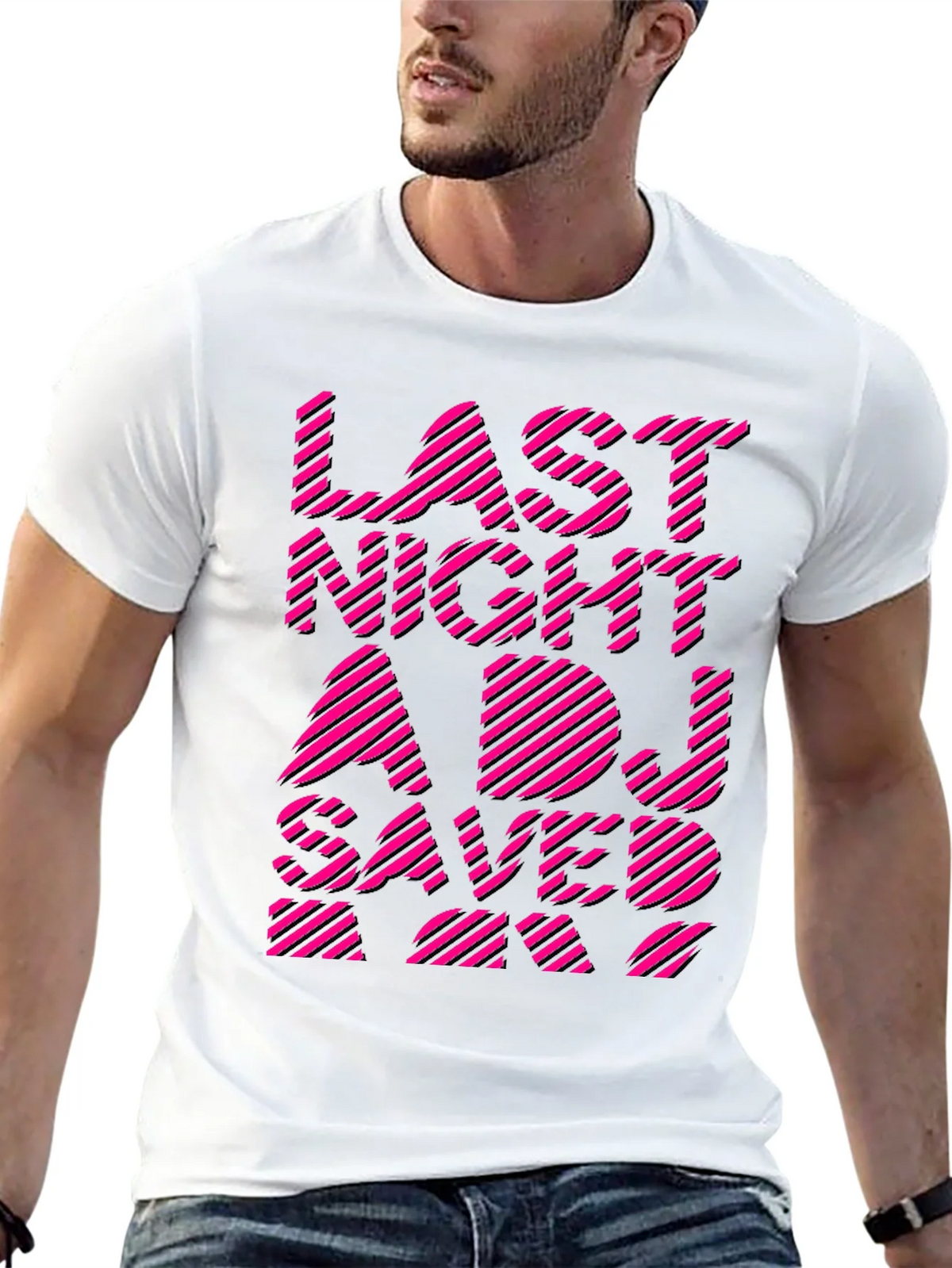 Last Night A DJ Saved My Life Graphic Tee product image 12