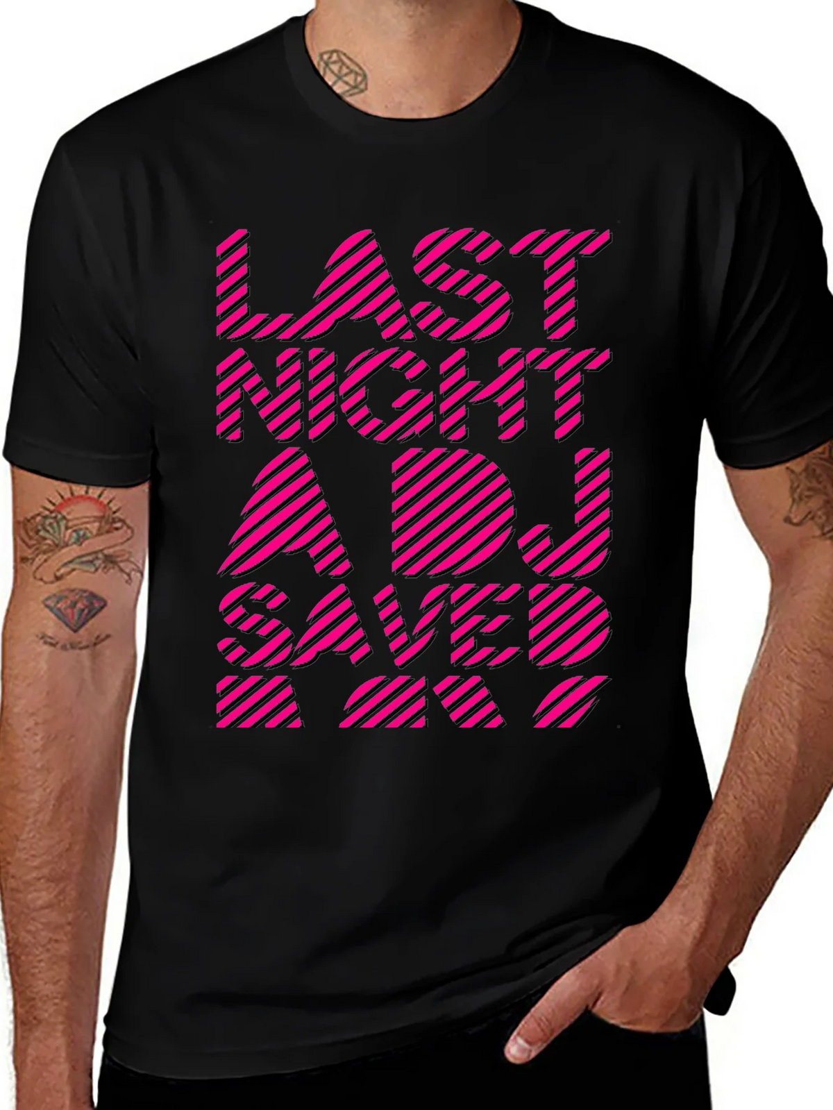 Last Night A DJ Saved My Life Graphic Tee product image 1