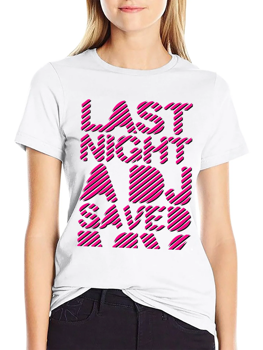 Last Night A DJ Saved My Life Graphic Tee product image 8