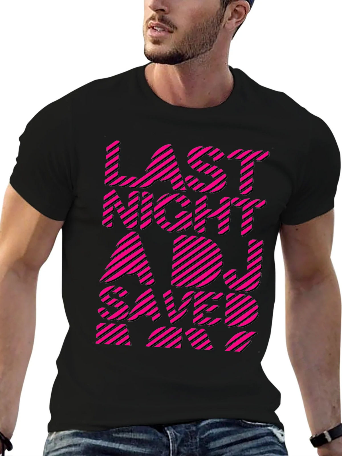 Last Night A DJ Saved My Life Graphic Tee product image 6