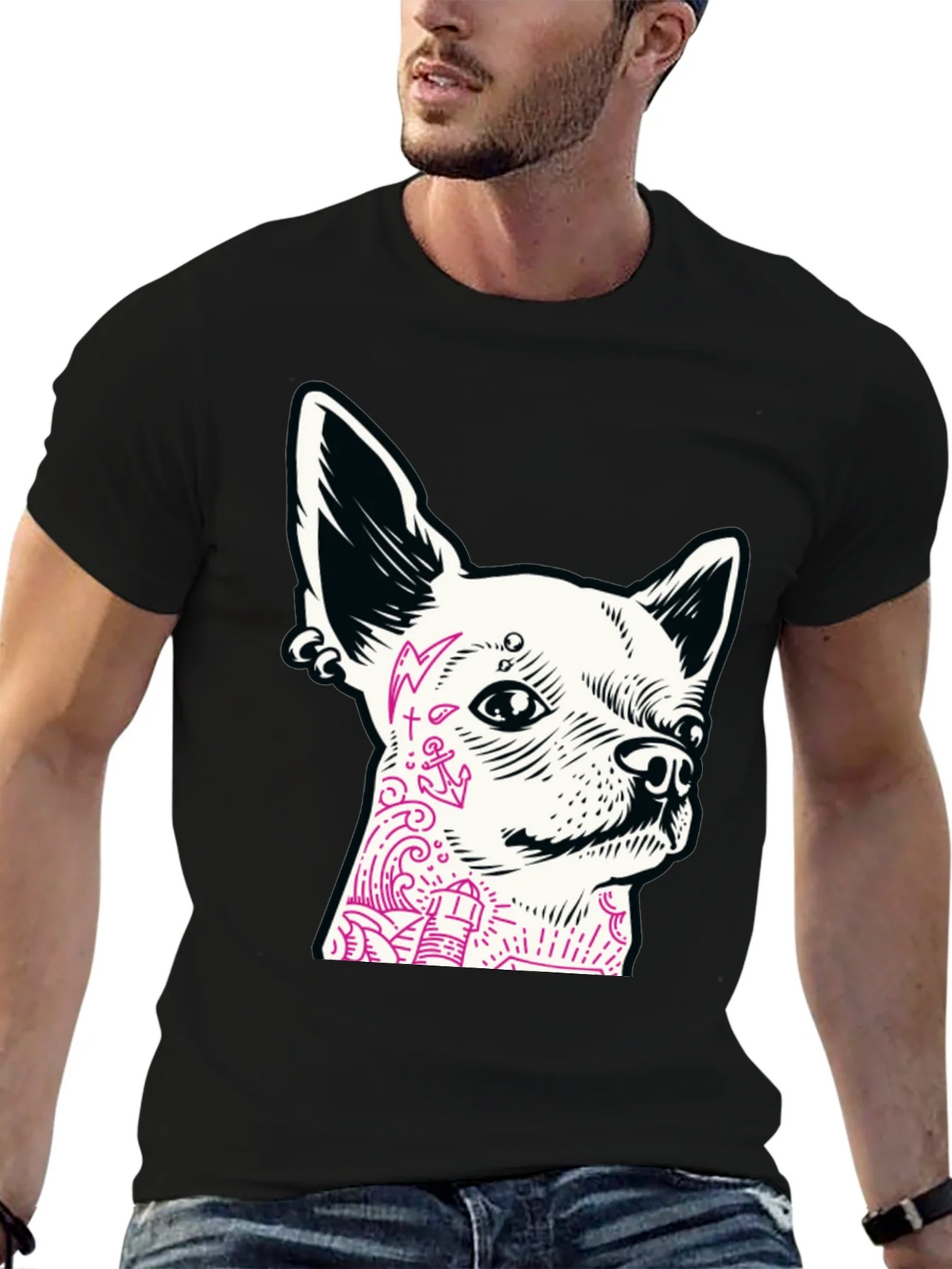 Dog Tattoo Graphic T-Shirt product image 6